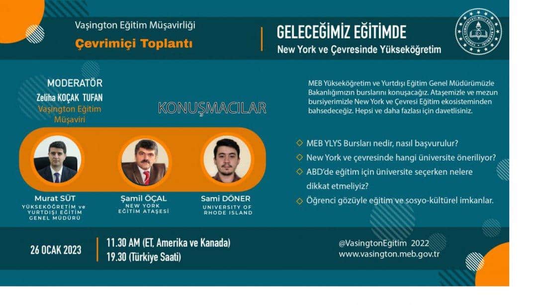 GELECEĞİMİZ EĞİTİMDE V - NEW YORK'TA YÜKSEK ÖĞRETİM